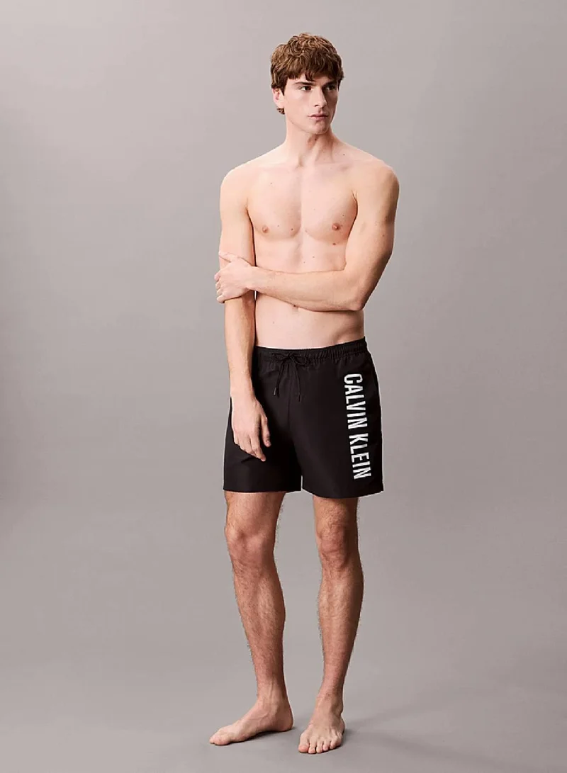 Calvin Klein Pvh Black Medium Drawstring Swim Shorts - Intense Power for Men | Best Price UAE