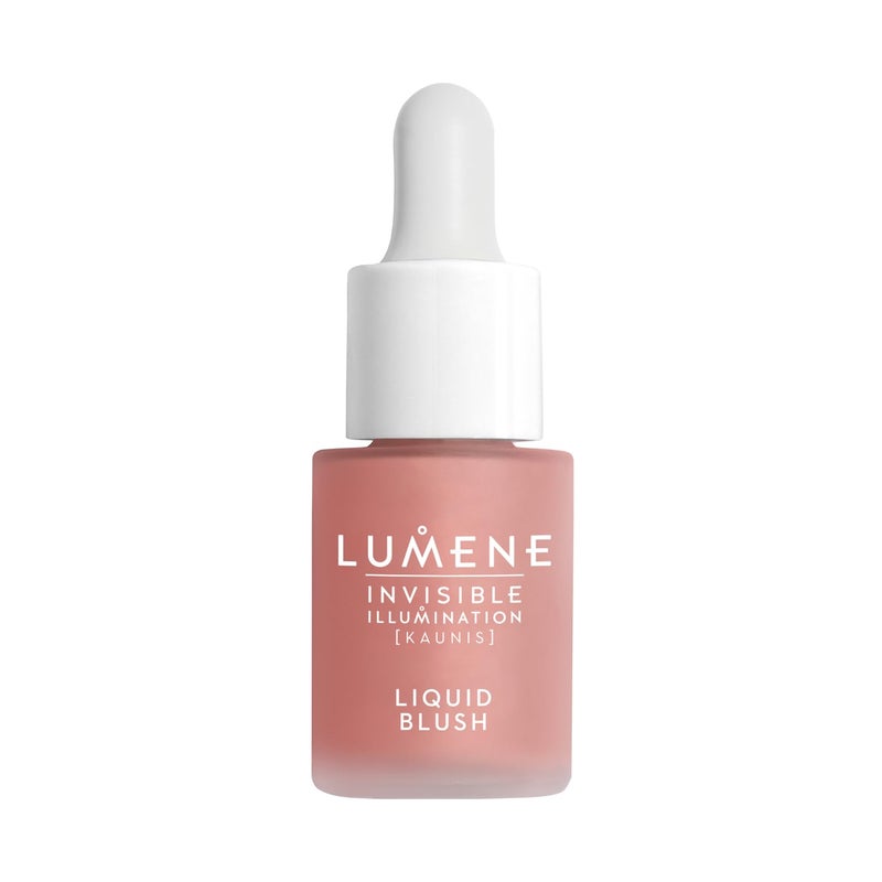 Lumene Invisible Illumination Liquid Blush Pink Blossom - Dewy Makeup Cheek Tint with Luminizing Pigments for Hydrated Glowing Skin - Weightless Liquid Blush for Cheeks (0.5 Fl Oz) - Image 1