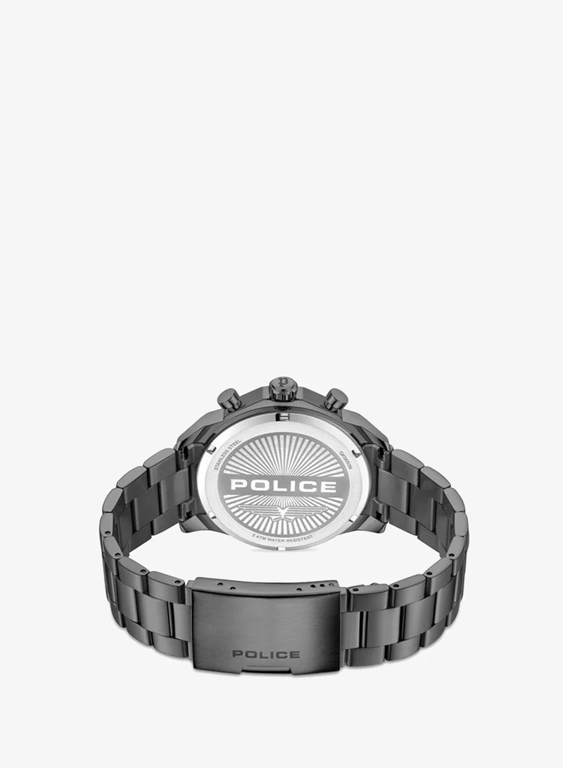 Police Gunmetal Men's Men's Soul Men's 44mm Multifunction Watch with Green Dial & 316L Stainless Steel Bracelet for Men | Best Price UAE