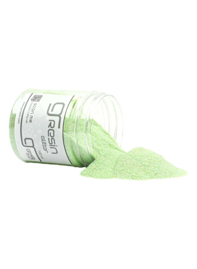 جرافيتي ريزن جليتر بستاشيو (أخضر فستقي)، مسحوق لامع للحرف اليدوية، غبار لامع متعدد الأغراض للفن 100مل - Image 3
