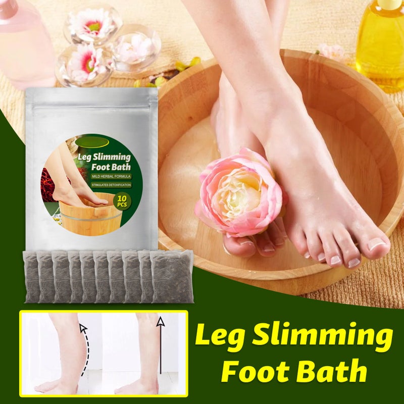 EELHOE 10Pcs Leg Slimming Foot Bath Bags Mild Herbal Formula Increase Blood Circulation Stimulate Detoxification Reduce Leg Edema - Image 4