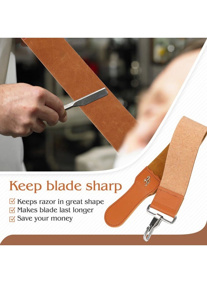 vanki Straight Razor Strop Leather Sharpening Strap Barber Leather - Image 4