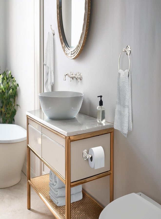 Gatco 4123AZ Tavern Tissue Holder, Polished Nickel/Wall Mounted Euro Style Toilet Tissue Holder, 7.13" W - Image 2