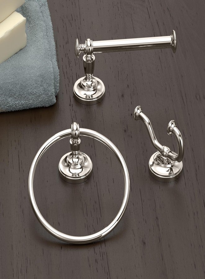 Gatco 4123AZ Tavern Tissue Holder, Polished Nickel/Wall Mounted Euro Style Toilet Tissue Holder, 7.13" W - Image 3