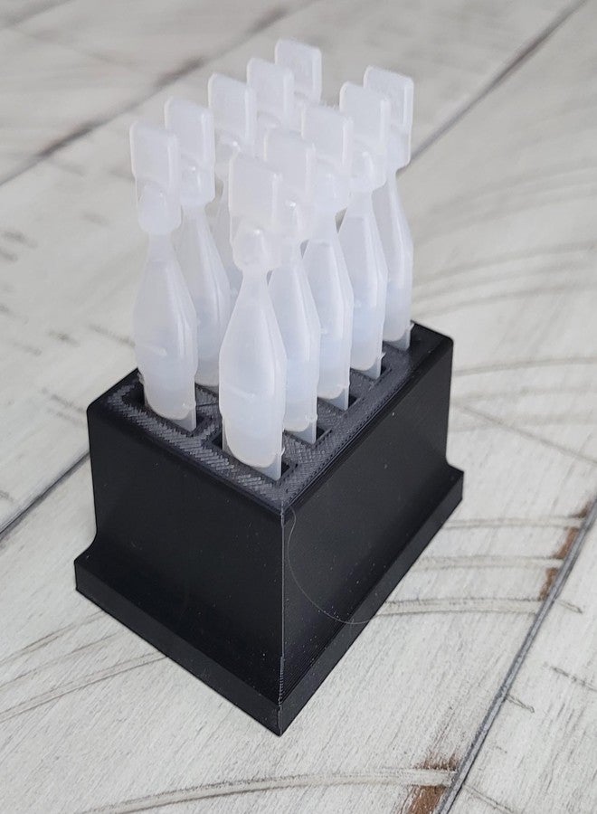 Znet3D Eye Drop Vials Holder & Storage - Single-Use Disposable Eye Drop Vials - hold upright 10 medicated vials (Black - Image 5