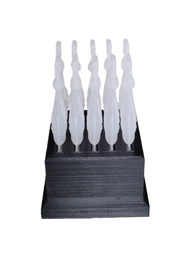 Znet3D Eye Drop Vials Holder & Storage - Single-Use Disposable Eye Drop Vials - hold upright 10 medicated vials (Black - Image 3