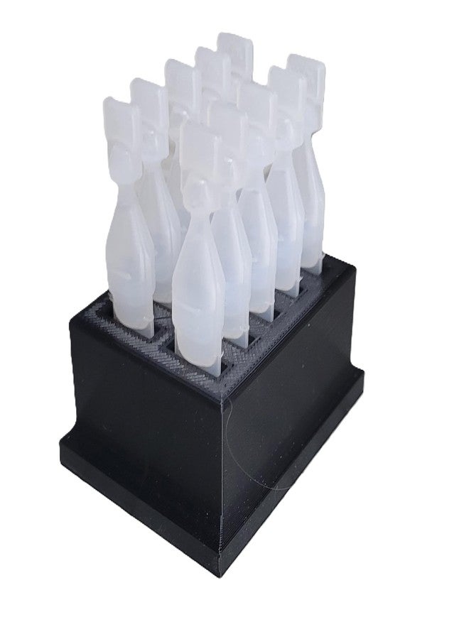 Znet3D Eye Drop Vials Holder & Storage - Single-Use Disposable Eye Drop Vials - hold upright 10 medicated vials (Black - Image 2