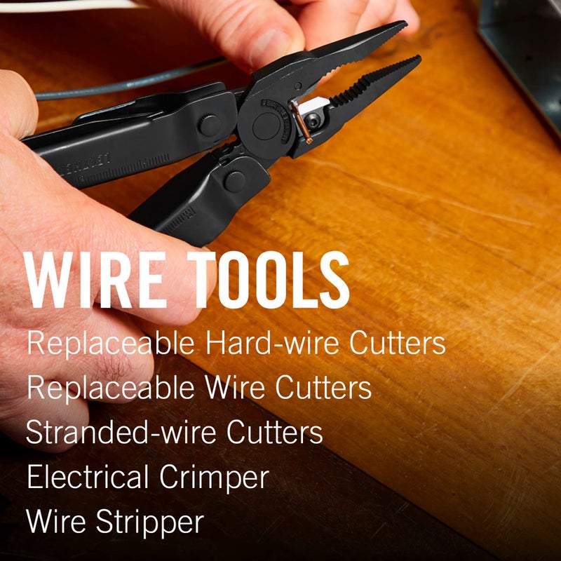 LEATHERMAN, Super Tool 300 Multitool with Premium Replaceable Wire Cutters and Saw, Black - Image 5