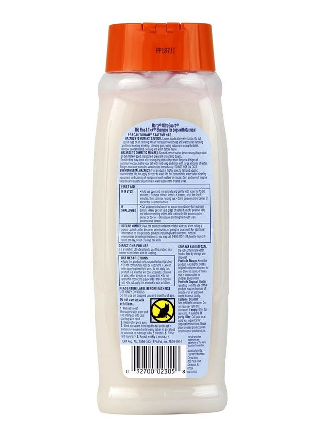 Hartz Shampoo Ultraguard Rid Flea & Tick 532ml - Image 2