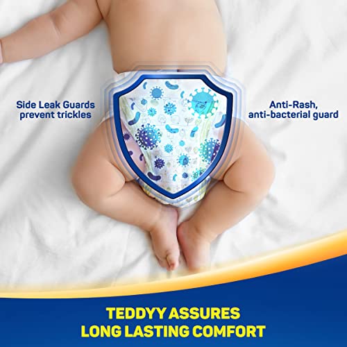 TEDDYY Baby Premium Large Diaper Pants 64 Count (Pack of 2), 9-14 kgs, Long Lasting Absorption, Anti - Bacterial - Image 5