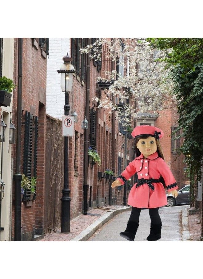 Emily Rose 18 Inch Doll Outdoor 4 Pc Traveling Coat Outfit Includes Leggings Hat And 18" Doll Boots ; Fits Most 18" Dolls  - Image 5