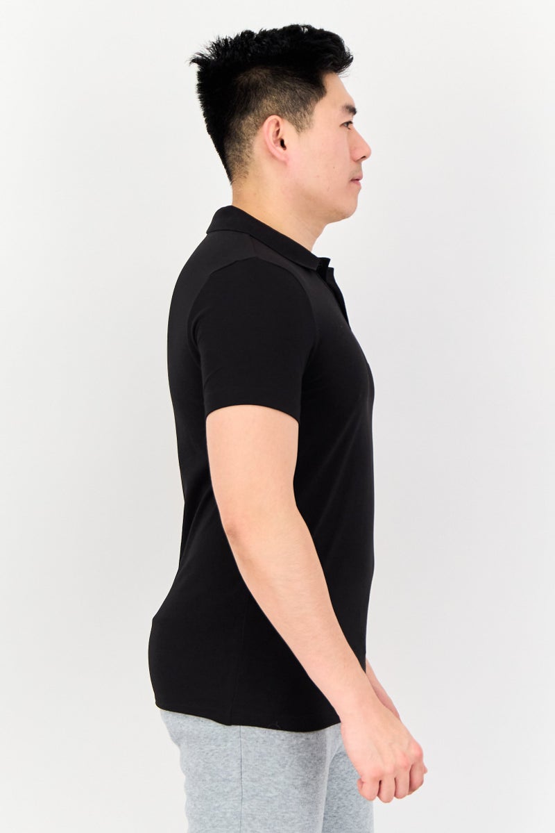 PUMA Men Slim Fit Short Sleeves Outdoor Polo Shirt, Black - Image 2