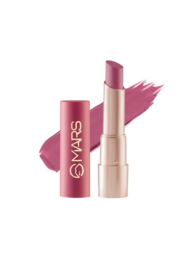 مارس أحمر شفاه MARS Creamy Matte Long Lasting للنساء | أحمر شفاه كريمي | تطبيق بلمسة واحدة | ناعم وخفيف الوزن (3.2 جم) (21-Giddha Glow) - Image 1