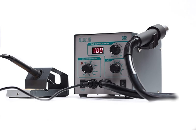 VAR TECH 706 Rework system 2 in 1 Soldering and SMD rework station Industrial Grade - Image 4