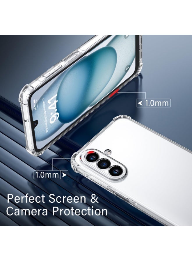 Samsung Galaxy S25 5G Cover Case soft TPU Transparent  Back Protective Case Shock Absorbent Reinforced Bumper Corners Clear Case for S25 Clear 5G - Image 5