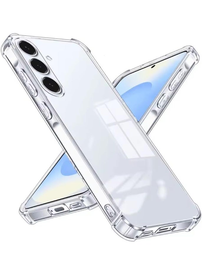 Samsung Galaxy S25 5G Cover Case soft TPU Transparent  Back Protective Case Shock Absorbent Reinforced Bumper Corners Clear Case for S25 Clear 5G - Image 1