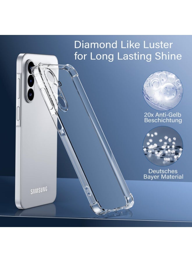 Samsung Galaxy S25 5G Cover Case soft TPU Transparent  Back Protective Case Shock Absorbent Reinforced Bumper Corners Clear Case for S25 Clear 5G - Image 2