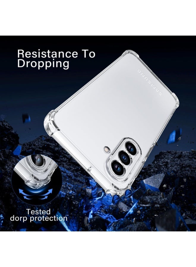 Samsung Galaxy S25 5G Cover Case soft TPU Transparent  Back Protective Case Shock Absorbent Reinforced Bumper Corners Clear Case for S25 Clear 5G - Image 3