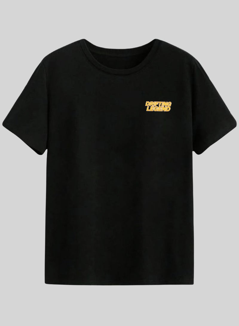 Khamsify Premium JDM Speed Racing Car Design Unisex T-Shirt - Yellow Drift Graphic Streetwear Tee for Car Enthusiasts. - Image 2
