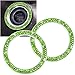 ToBeQueen Bling Car Crystal Rhinestone Ring Emblem Sticker Car Interior Decoration Bling Car Accessories for Women Push to Start Button Key Ignition Starter Knob Ring Green - Image 2