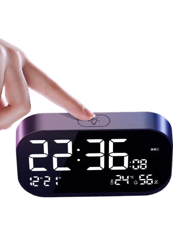 TIMESS Alarm Clock Large Volume Smart New Student Special Wake-Up Artifact Temperature And Humidity Sleepy Charging Electronic Clock - Image 3