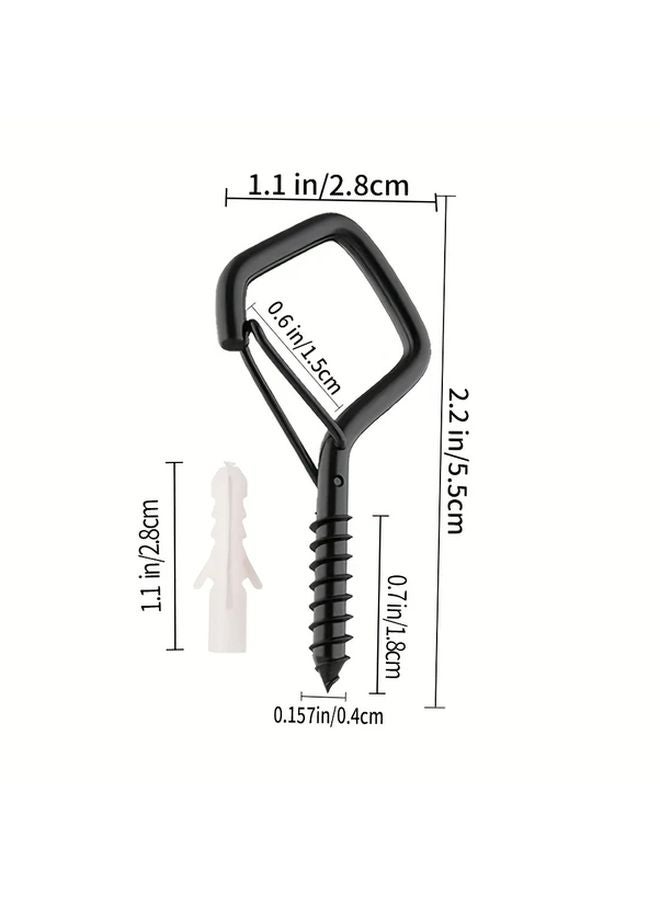 160 Pcs Heavy Duty Steel Outdoor Hooks For String Lights Black Rust Resistant - Image 3