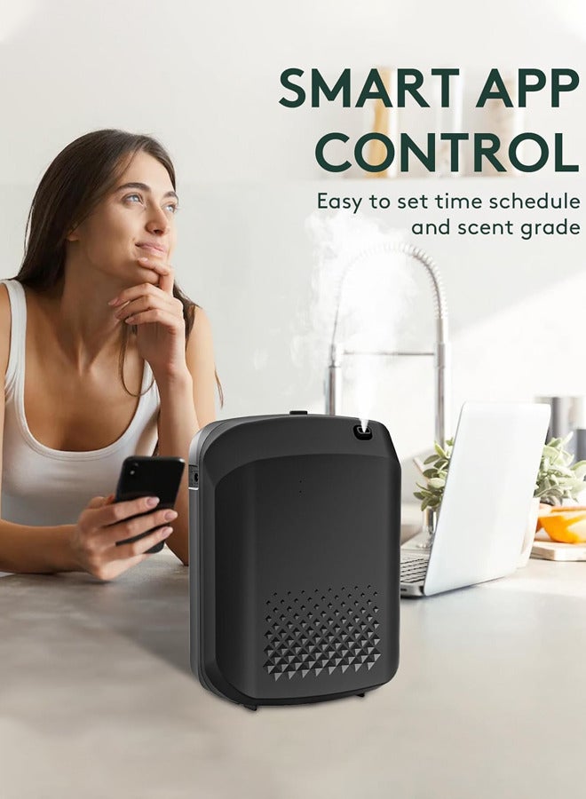 Joshberg Smart Scent Air Machine for Home, 1000m³ Coverage Hotel Collection Diffuser with Smart Cold Air Tech, Bluetooth Cold Air Diffusers with Smart APP Control,400ml Cold Air Scent Diffuser for Hotels, Offices, Homes, Spas, Bathrooms,Black - Image 3