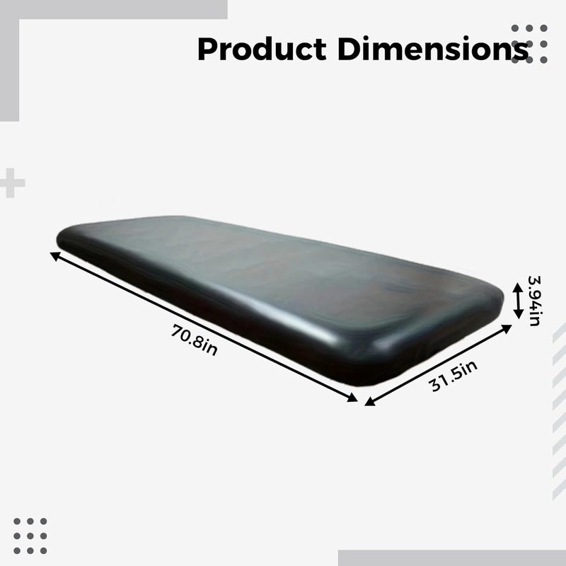 Pu Massage Table Cover, Black Waterproof Massage Bed Cover 70.8 X 31.5 X 3.94 in, Super Stretch Fitted Massage Table Protector, Beauty Salon Bed Sheet for Spa, Lash Bed - Image 4