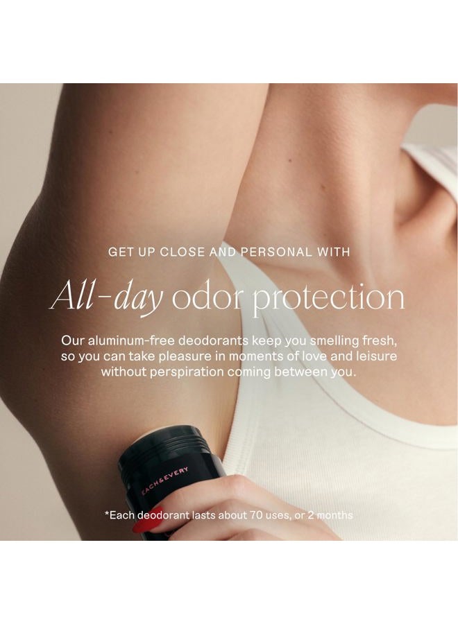 Each & Every مزيل العرق العطري الطبيعي This Love (ورد وفانيليا) 2.5 أونصة - Image 3