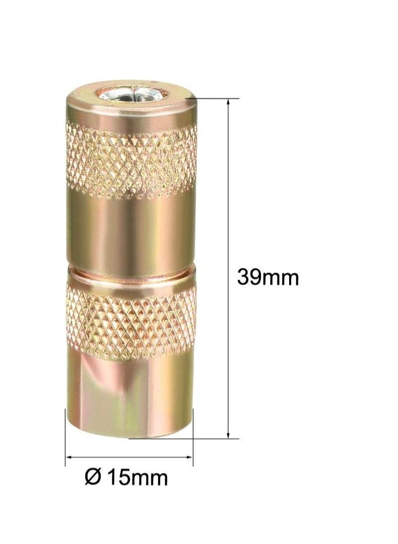 ABBASALI DealMux 1/8 inch NPT Standard Grease Coupler Working Pressure 4500 PSI Zinc Plated  - Image 2