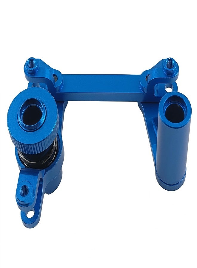 Ruivexi Aluminum Steering Bellcrank & Link Set for Traxxas 1/10 T-Maxx 3.3 / E-Maxx RC Cars - Upgrade Replacement Part #4945 (Blue) - Image 4