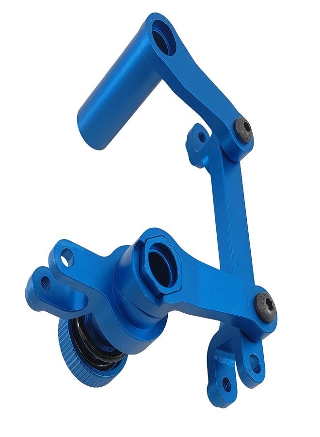 Ruivexi Aluminum Steering Bellcrank & Link Set for Traxxas 1/10 T-Maxx 3.3 / E-Maxx RC Cars - Upgrade Replacement Part #4945 (Blue) - Image 5