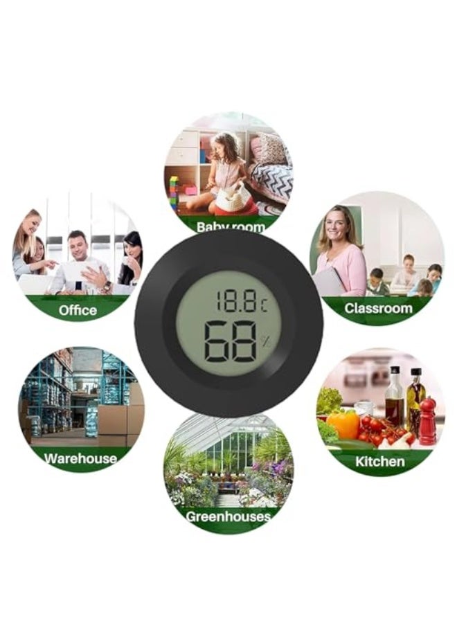 Generic مقياس درجة الحرارة والرطوبة الالكتروني من تول هاوس، ميزان حرارة رقمي صغير مع شاشة LCD للاستخدام الداخلي والخارجي (درجة مئوية/فهرنهايت)  - Image 5