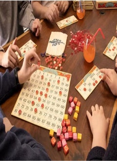 Generic Tombola - Tombola Board Game The Italian game of chance for family, friends, and large parties up to 24 players Includes calling board, 90 tombolini tiles, 24 double-sided cards, and 360 chips  - Image 3