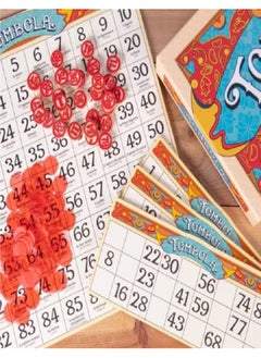 Generic Tombola - Tombola Board Game The Italian game of chance for family, friends, and large parties up to 24 players Includes calling board, 90 tombolini tiles, 24 double-sided cards, and 360 chips  - Image 2