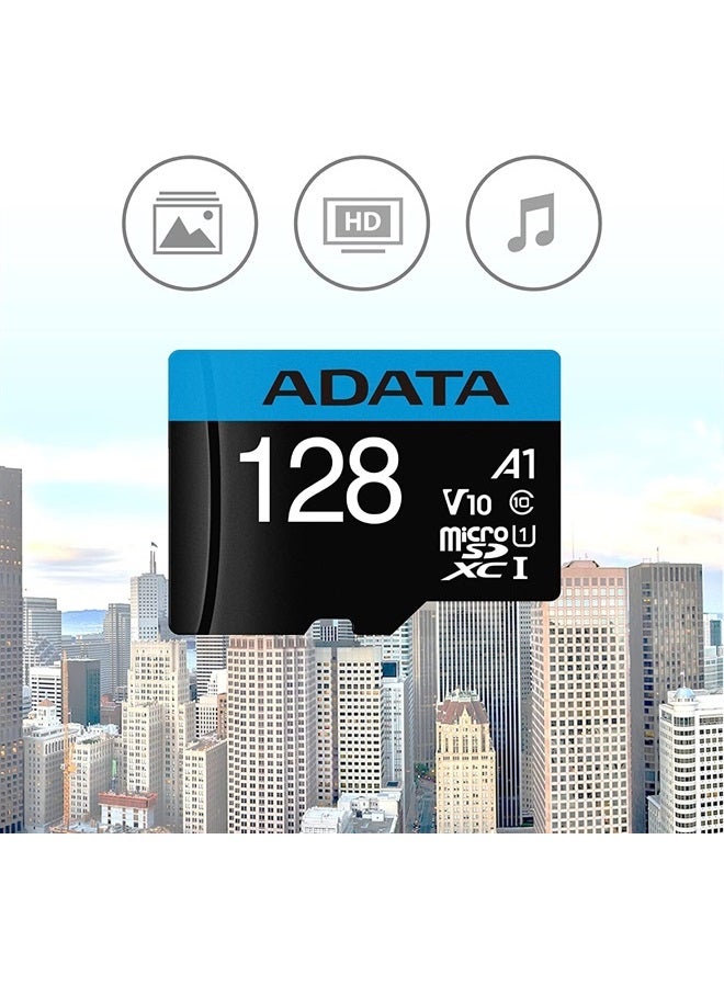 ADATA Premier 128GB MicroSDHC/SDXC UHS-I Class 10 V10 A1 Memory Card with Adapter Read up to 100 MB/s (AUSDX128GUICL10A1-RA1) - Image 3