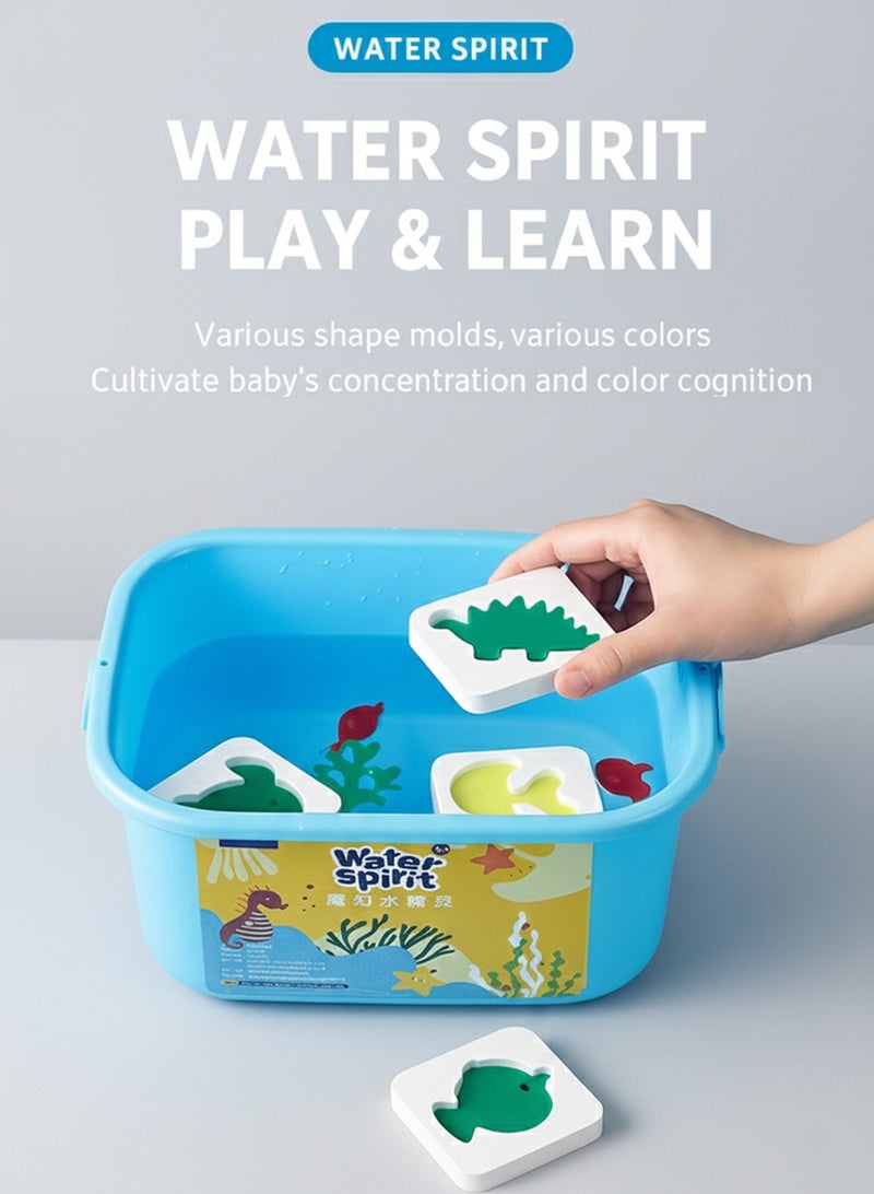 Magic Water Elf Toy Kit – DIY Water Gel Beads Set with 8 Colors & 8 Molds, Creative Jelly Sea Creature Maker, Sensory STEM Toy for Kids Ages 3+ (Gift Box Included) - Image 3