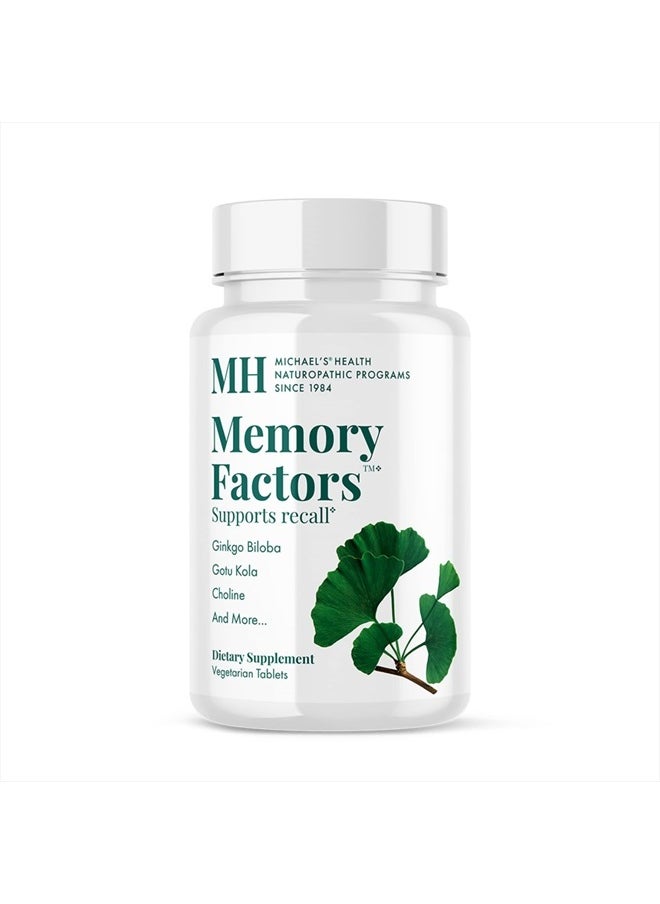 Health Naturopathic Programs Memory Factors - 90 Vegetarian Tablets - Provides Nourishment Memory & Cognition - Kosher - 30 Servings