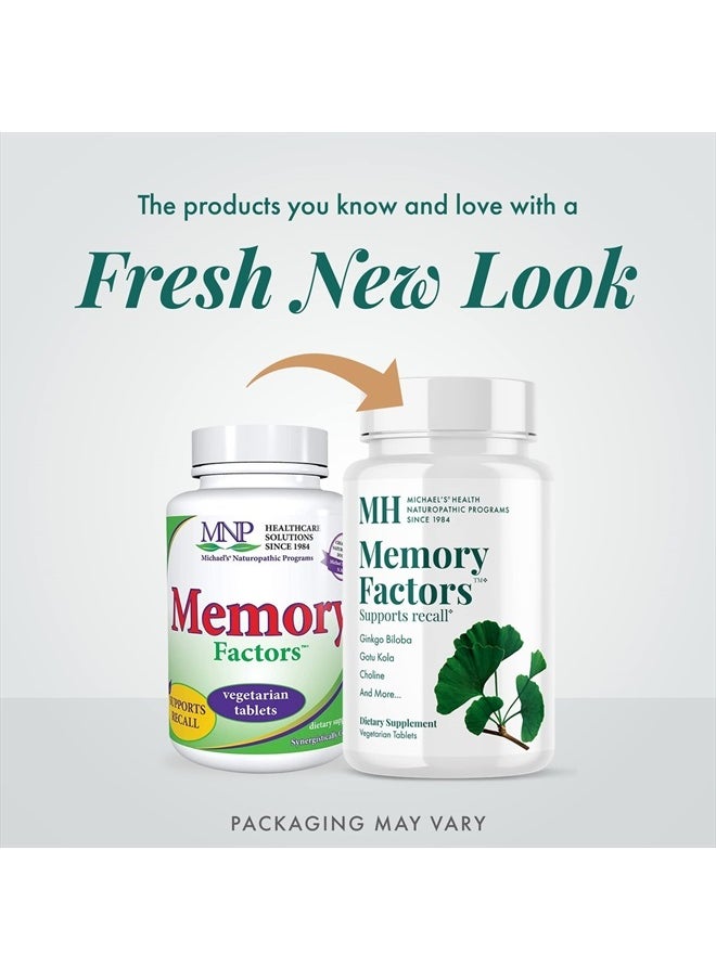 Health Naturopathic Programs Memory Factors - 90 Vegetarian Tablets - Provides Nourishment Memory & Cognition - Kosher - 30 Servings