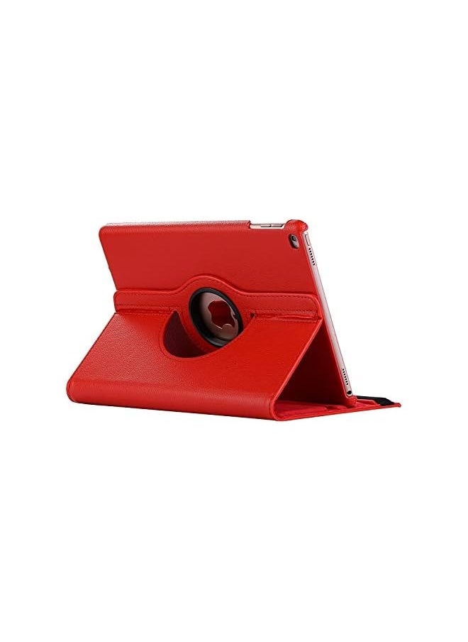 erorex - Smart Cover Case for iPad 9.7”, 360 Degree Rotating Stand Cover for Apple iPad 2017-2018, Synthetic Leather Flip Cover Case for iPad 5th/6th Generation, Slim Lightweight Stand Cover, Red - Image 1