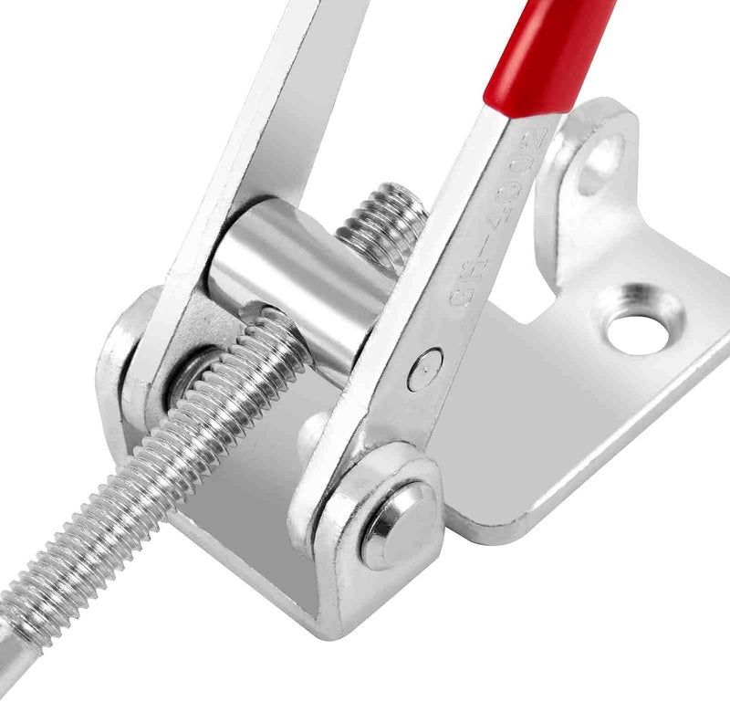 HOIGON 10 Pack 550 lbs Adjustable Toggle Latch Clamp 4002,Hand Tool Quick Release Toggle Latch Hasp Clamp with Lock Hole for Door Box Case Trash Can Lid - Image 3