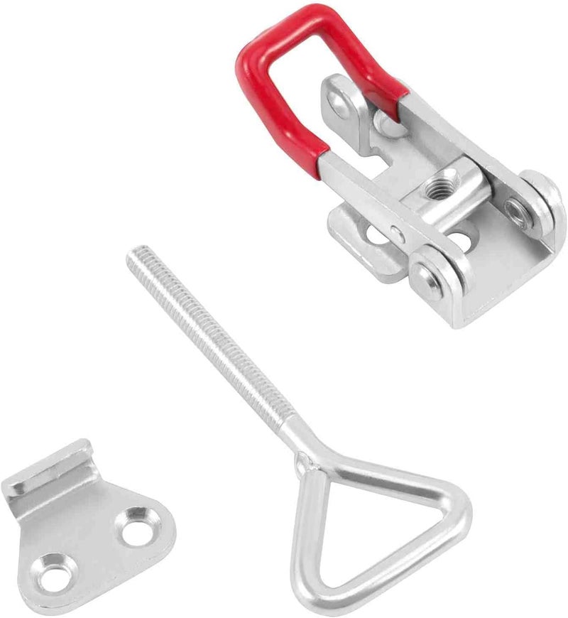 HOIGON 10 Pack 550 lbs Adjustable Toggle Latch Clamp 4002,Hand Tool Quick Release Toggle Latch Hasp Clamp with Lock Hole for Door Box Case Trash Can Lid - Image 5