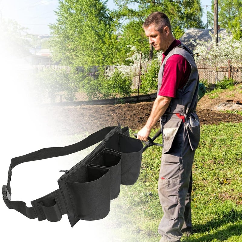 Waist Tools Bag, , Adjustable Tool Pouch with Tightness Zipper Seal Buckle, Design for Holding Various Cleaning or Gardening Tools, Waterproof Oxford Cloth Cleaner's Waist Bag - Image 4
