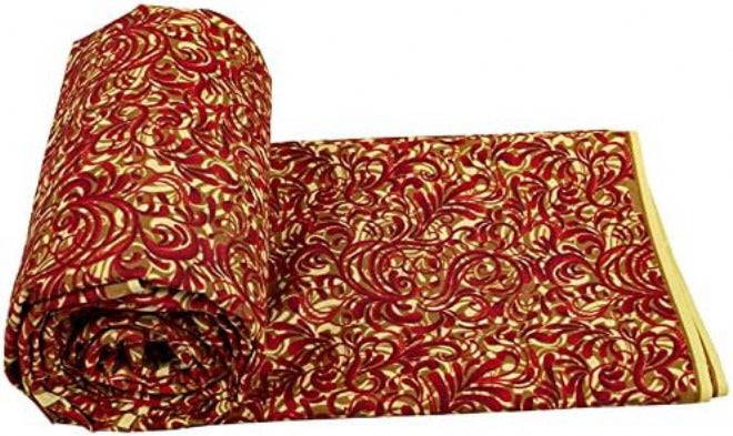 African Fabric Patchwork Fabrics for Dress Sewing Crafts Material Polyester Breathable Tissu (Color : As shown Size : 6 yards) - Image 3