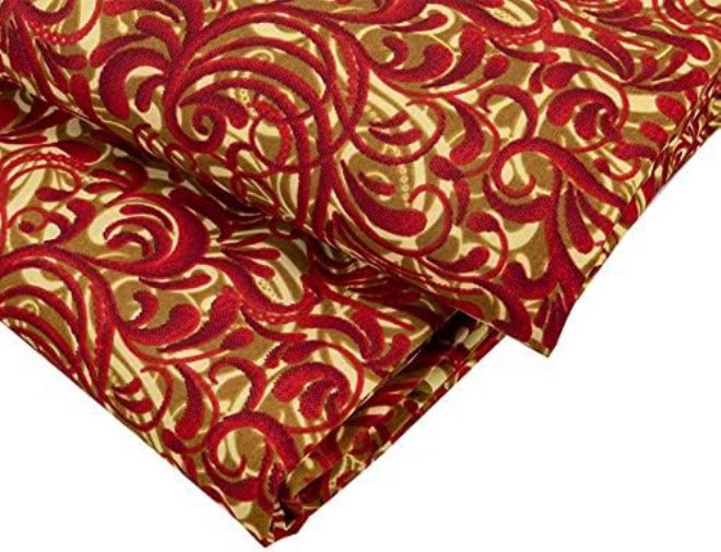 African Fabric Patchwork Fabrics for Dress Sewing Crafts Material Polyester Breathable Tissu (Color : As shown Size : 6 yards) - Image 5