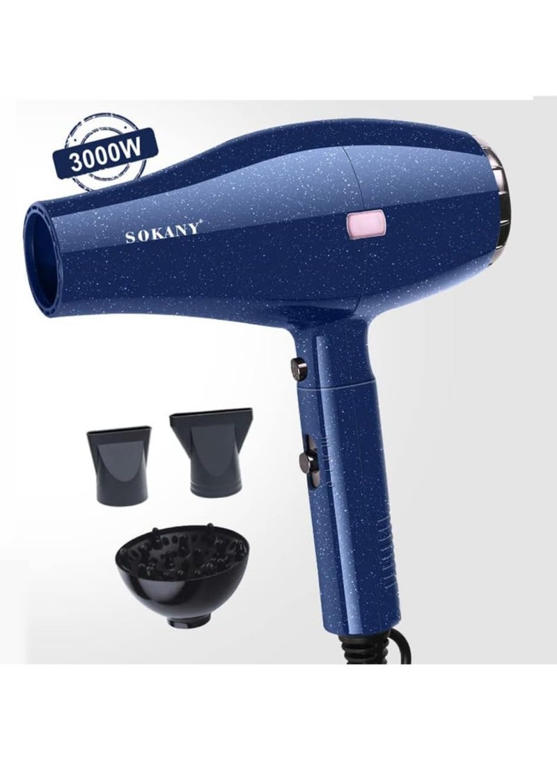 سوكاني مجفف شعر SK-2227 سرعتان و2 تسخين 3000 وات  - Image 3