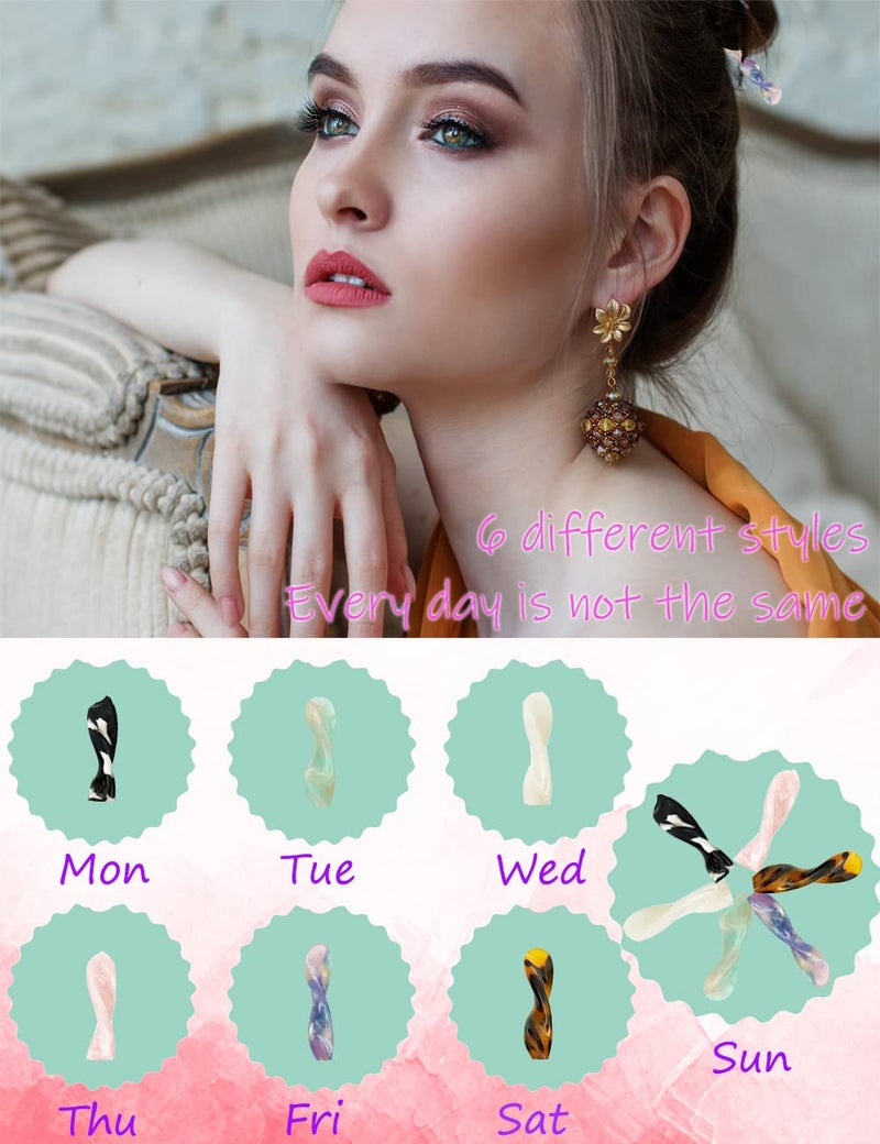 Olawyrae Acetate Tortoise Shell Hair Sticks - Leopard Print Hair Pins, 12 Pieces for Long Hair - Chinese Hair Styling Accessories for Women & Girls - Image 4