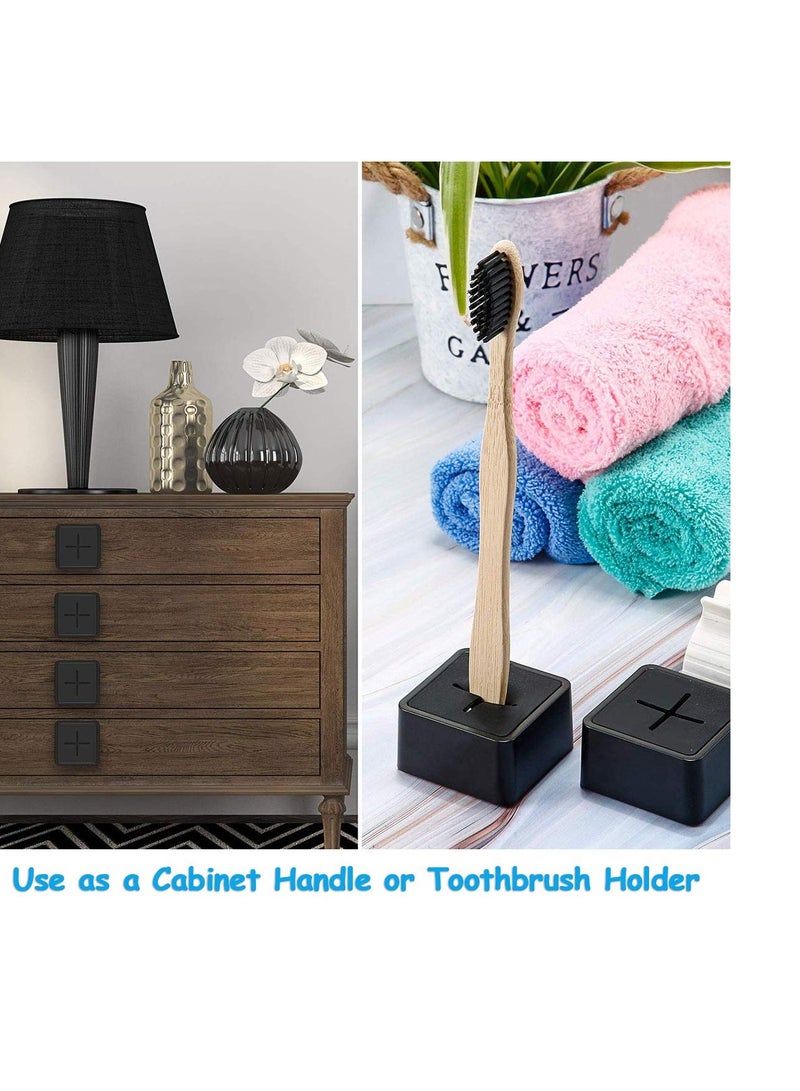 Kitchen Towel Hooks, 3 Pack Self Adhesive Towel Holders, Wall Dish Towel Hook, Drill Free Self Adhesive Push Hooks Firmly Hook, Wall Mounted Hand Towel Hook, for Bathroom Home Kitchen RV Camper - Image 4