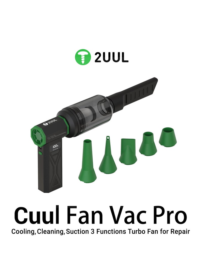 2UUL Cuul Fan Pro Turbo Vacuum Blower 3 in 1 Cleaner Cooling Dust Remover - Image 1