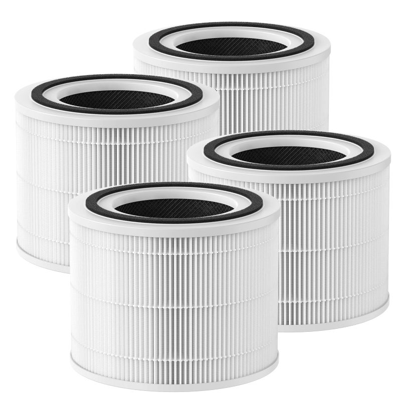 True HEPA 14 Replacement Filter Compatible with Puro 240 Air Purifier 3in1 Filtration System Filter Replacement HP14 with Activated Carbon Filter 4Pack